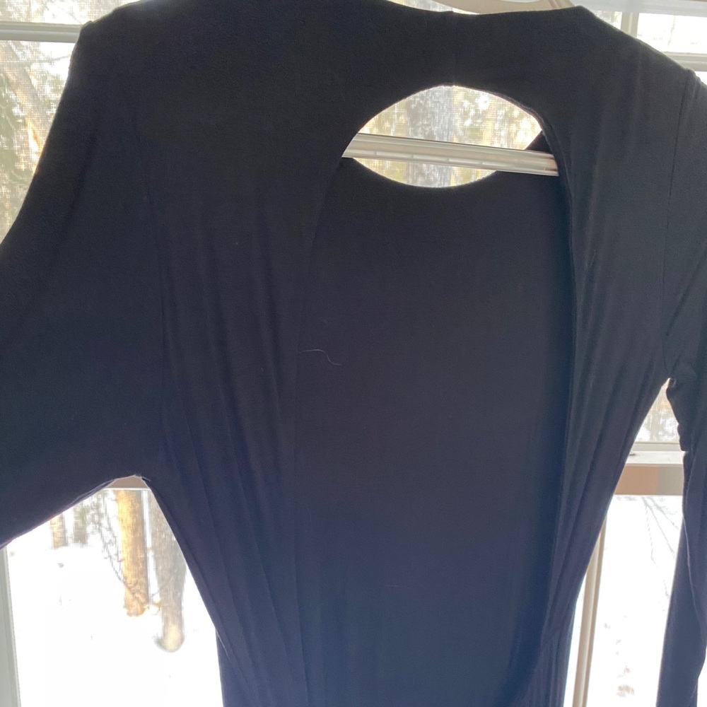 Full length backless dress